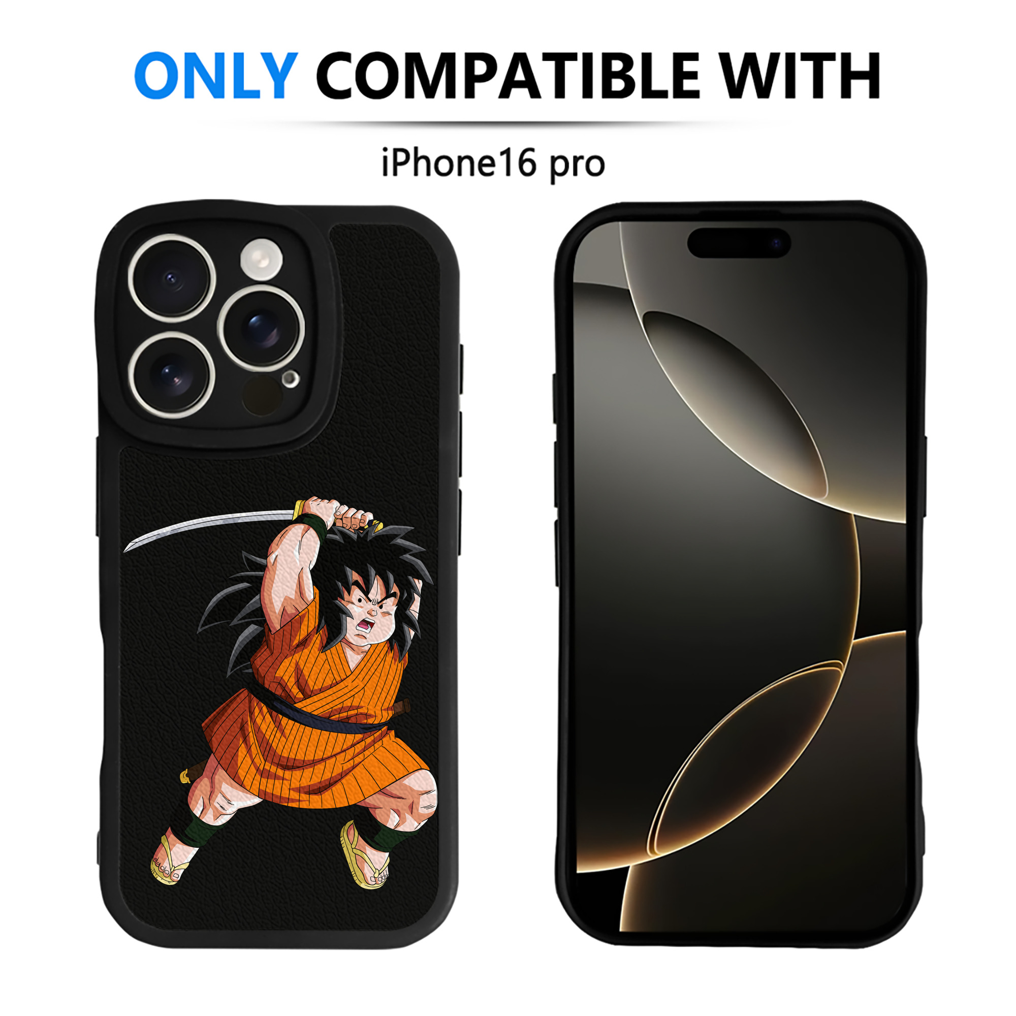 （画像用） ドラゴンボール やじろべえ DRAGON BALL Yajirobe 【iPhone 16シリーズ対応】シリコンスマホケース（レザー調） 材質：シリコン